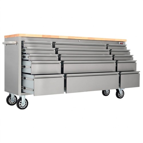 Stainless steel 15 drawer - 72",