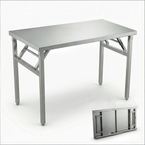 Stainless steel folding - stainless, table