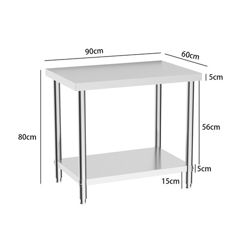 Stainless steel table work - stainless,