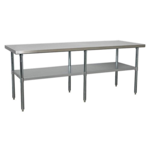 Stainless steel workbench 1m - workbench, 2.1m