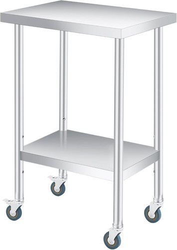 Stainless steel prep table - steel,