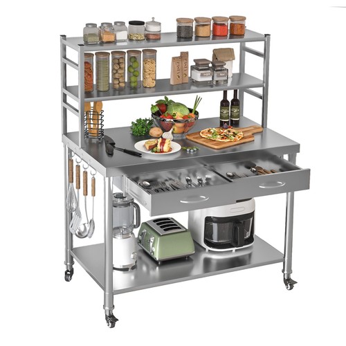 Tier stainless steel - 2-tier, prep