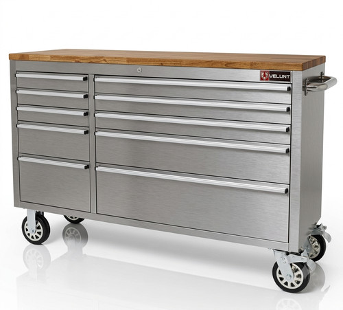 Stainless steel 10 drawer - stainless, 55"