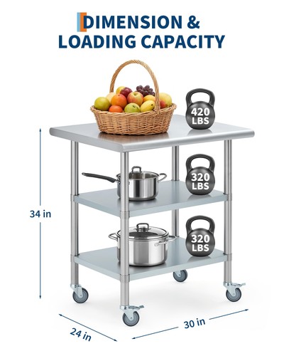 Shelf stainless steel work - 3,