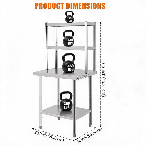 Tier stainless steel - 3-tier,