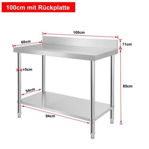 Stainless steel table - steel, with